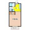 三宅ハイツB 1Kの間取り