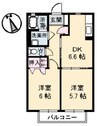 Yu Maison 2DKの間取り