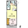 グランシエル下見 1LDKの間取り