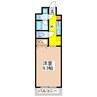 ブールバールセゾン 1Kの間取り