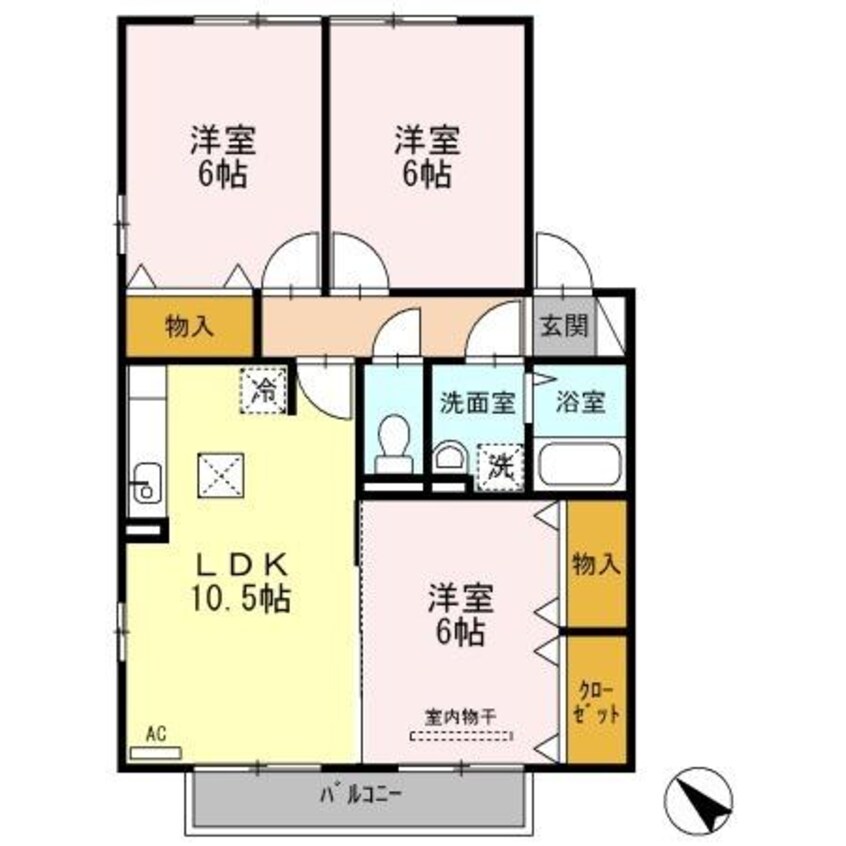 間取図 ウィステリアウィルモア　I棟