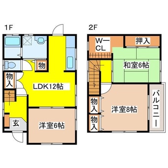 間取図 富田屋貸家A