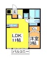 E-MAII 1LDKの間取り