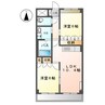 サン・ソレイユ西条　弐番館 2LDKの間取り