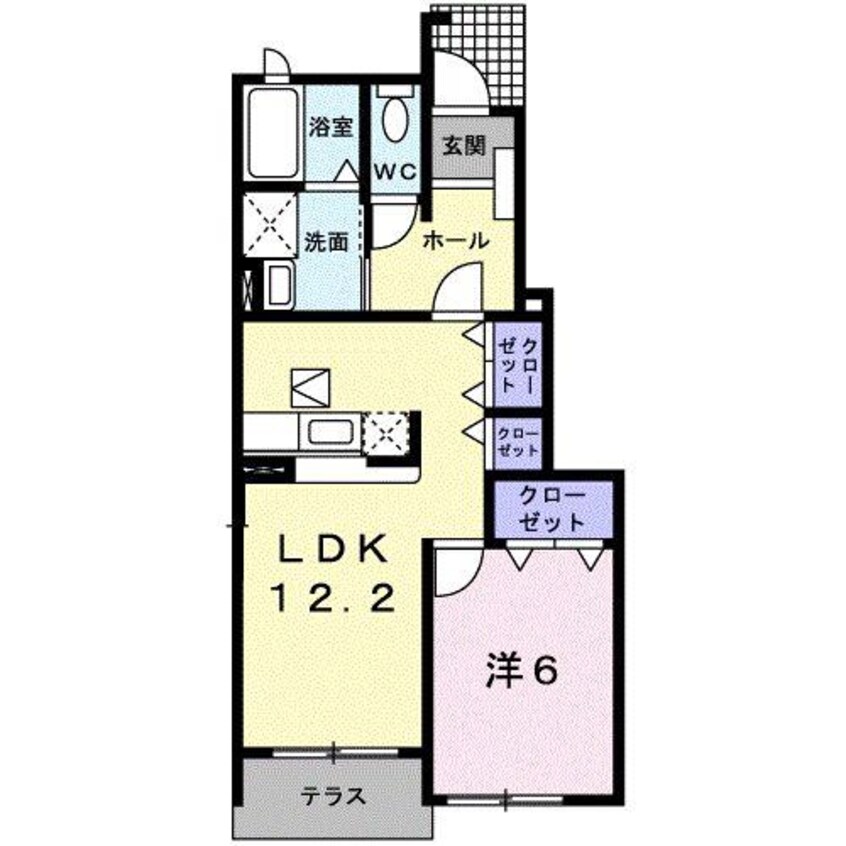 間取図 アッティーヴォＢ