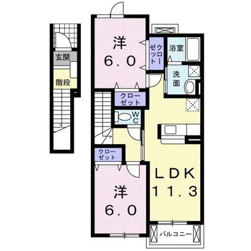 間取図 プリュマージュ