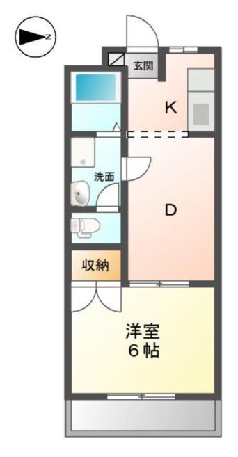 間取図 ラ・ポール宮川Ｂ