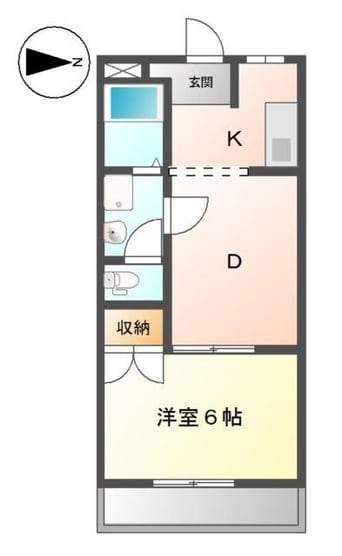間取図 ラ・ポール宮川Ｂ