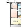 ラ・ポール宮川Ｂ 1DKの間取り