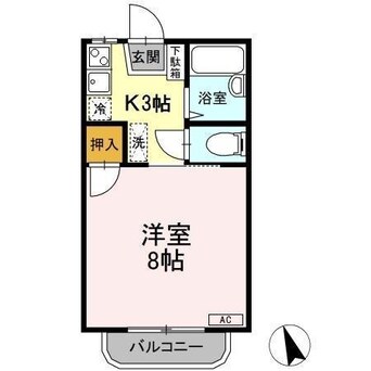 間取図 コーポあい　B棟