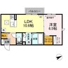 サンセール 1LDKの間取り