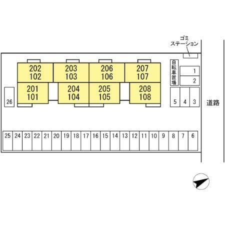 駐車場区画図 サンセール