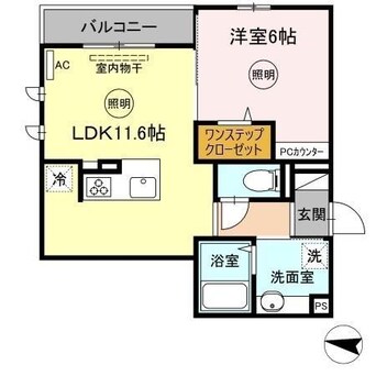 間取図 ラルーチェCD　Ｃ棟