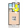 マンションリュウI 1Kの間取り