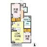D-ROOM八本松東 2LDKの間取り