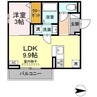 【新築】サンフィットA棟 1LDKの間取り