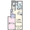 西条町御薗宇アパート　Ａ 1LDKの間取り