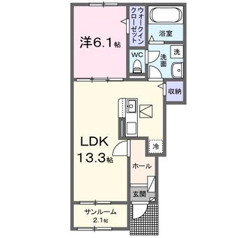 間取図 西条町御薗宇アパート　Ｂ