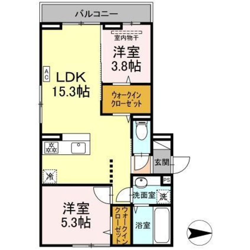 間取図 グレイスガーデンB