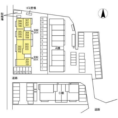 配置図 グレイスガーデンB
