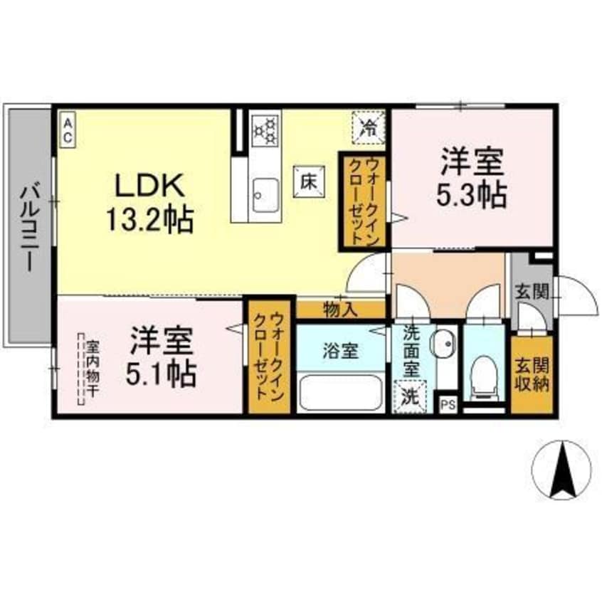 間取図 グレイスガーデンC