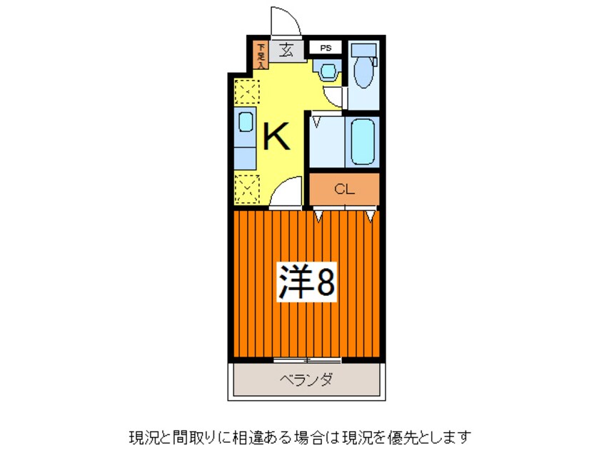 間取図 奥羽本線・山形線/山形駅 バス8分青田下車:停歩3分 1階 築17年