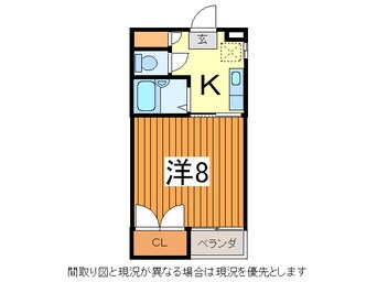 間取図 奥羽本線・山形線/山形駅 徒歩15分 1階 築34年