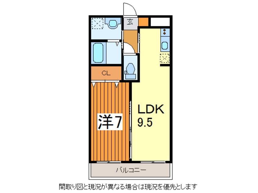 間取図 奥羽本線・山形線/山形駅 バス23分嶋南一丁目下車:停歩4分 1階 築17年