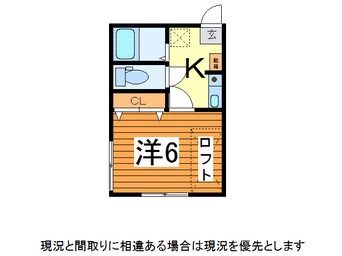 間取図 奥羽本線・山形線/山形駅 バス10分富の中下車:停歩1分 1階 築30年