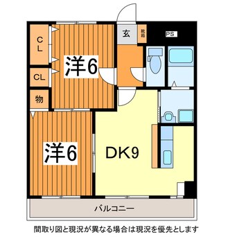 間取図 奥羽本線・山形線/山形駅 徒歩15分 1階 築18年