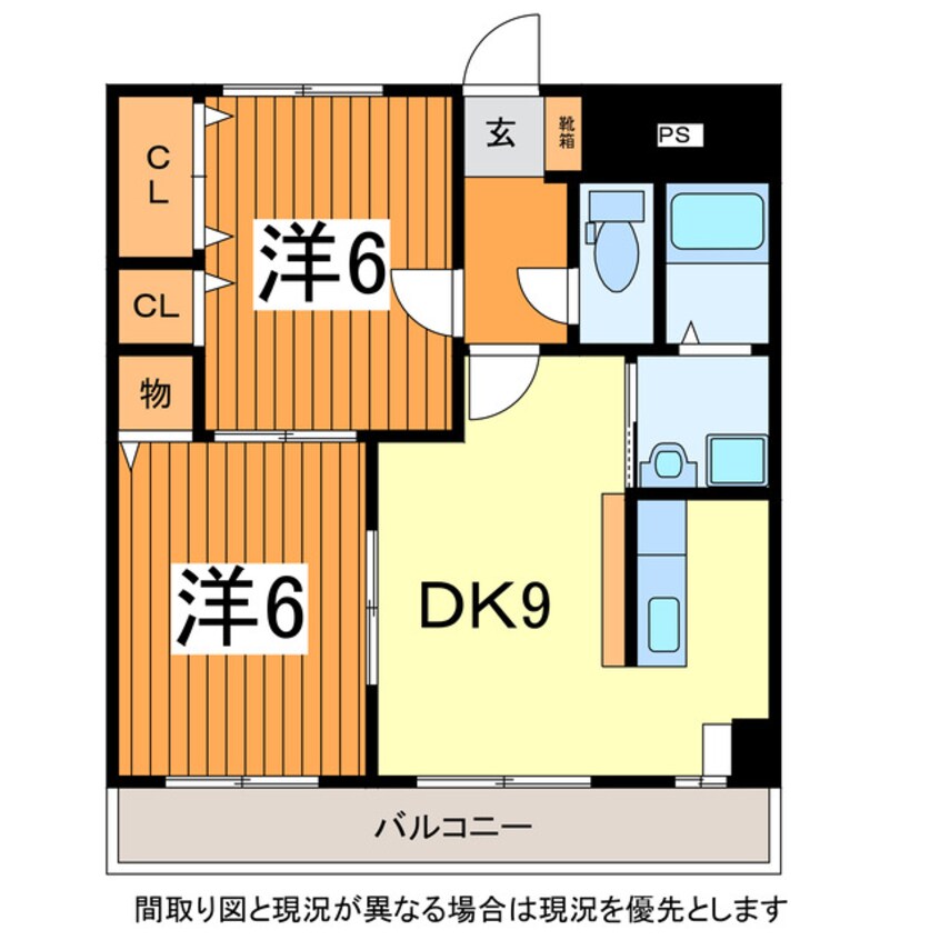 間取図 奥羽本線・山形線/山形駅 徒歩15分 1階 築18年