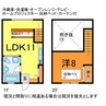 奥羽本線・山形線/山形駅 バス:8分:停歩3分 1-2階 築17年 1LDKの間取り