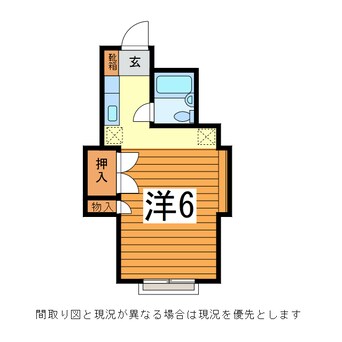間取図 奥羽本線・山形線/山形駅 徒歩5分 2階 築36年