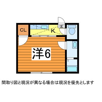 間取図 奥羽本線・山形線/山形駅 徒歩18分 2階 築26年