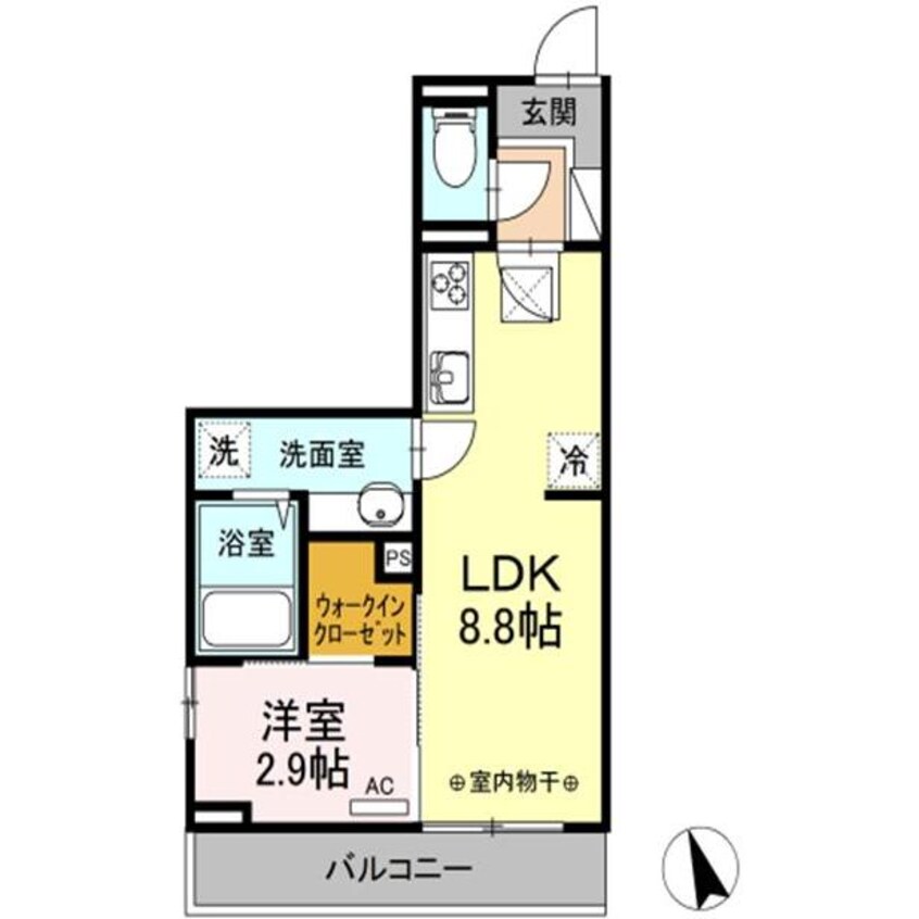 間取図 山形新幹線/山形駅 徒歩29分 1階 築7年