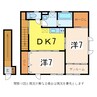 奥羽本線・山形線/山形駅 バス:8分:停歩12分 2階 築5年 2DKの間取り