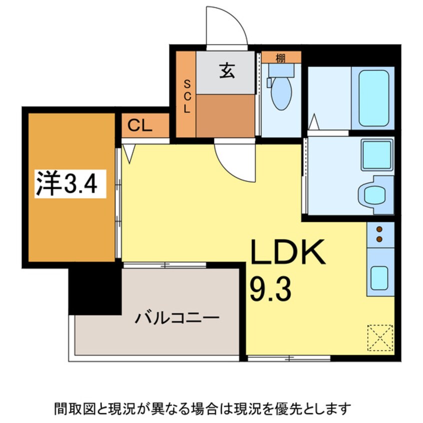 間取図 奥羽本線・山形線/山形駅 徒歩6分 5階 築3年