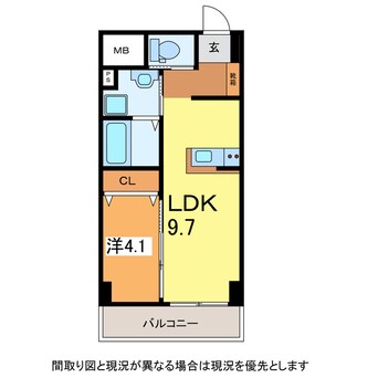 間取図 奥羽本線・山形線/山形駅 徒歩5分 1階 築1年