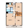 ブラウンハイムＡ 2LDKの間取り