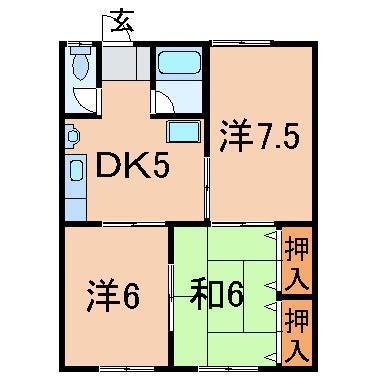 間取り図 カホンハイツ