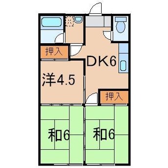 間取図 サンハイツ（保原）