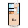 メゾン東浜 1Kの間取り