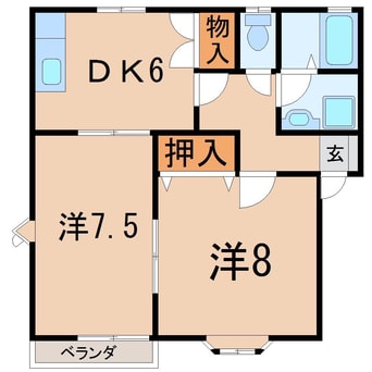 間取図 サンライフ荒井