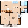 セジュール瀬上Ｃ棟 3DKの間取り