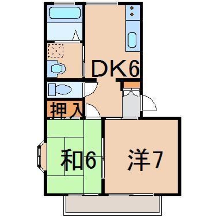 間取図 パレスシンコウＡ