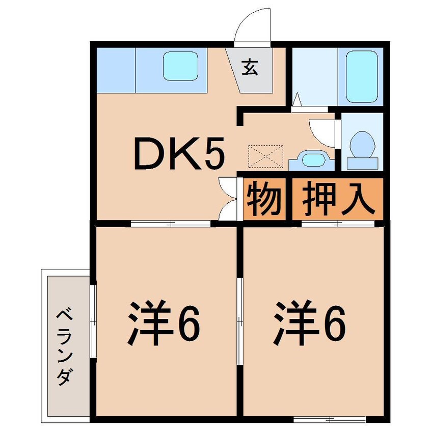 間取図 カーサ奥山　IIC棟