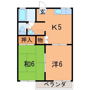 間取図 カーサ奥山　IID棟