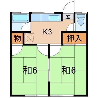 間取図 東ハイツ