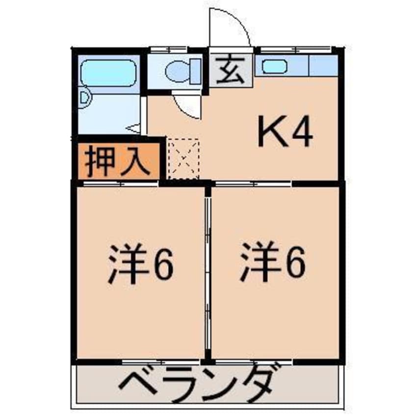 間取図 サンハイツ（伊達）