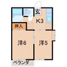 ラ・ネージュ 2Kの間取り